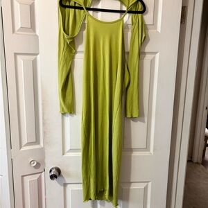 Target Black History Month Lime Green Cutout Maxi Dress | Stretchy Jersey